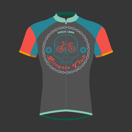 cycling shirts designのイラスト素材