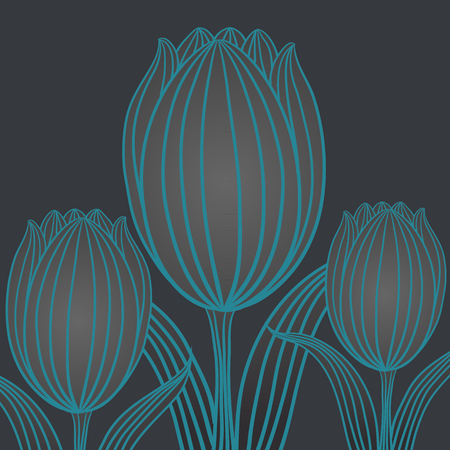 flower vintage vectorのイラスト素材