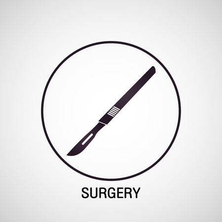 SURGERY medical vector logo icon designのイラスト素材