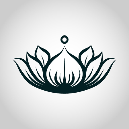 Lotus logo vector illustratorのイラスト素材