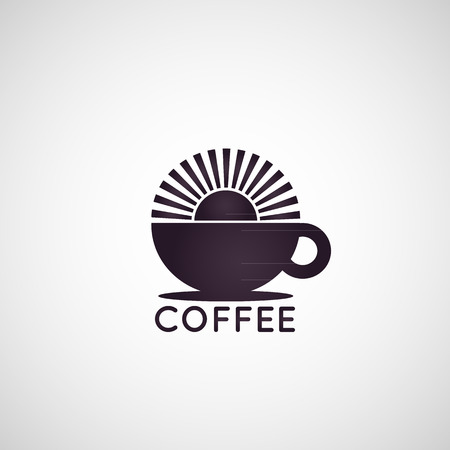 Coffee logo icon vector illustrationのイラスト素材