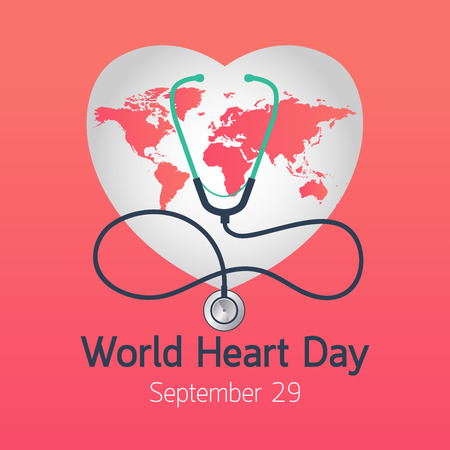 World Heart Day vector icon illustrationのイラスト素材