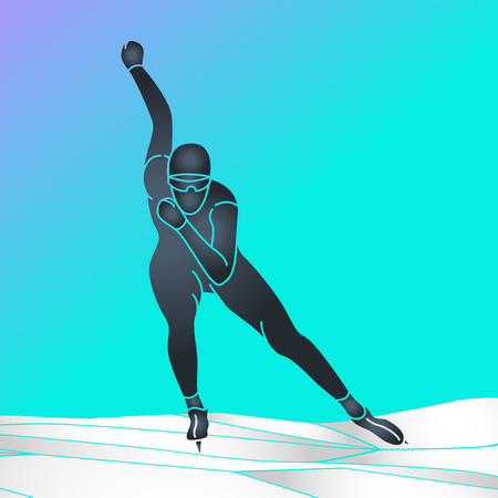 Skating vector icon illustrationのイラスト素材