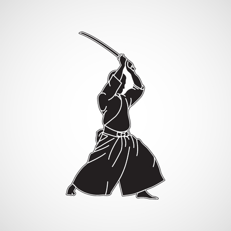 Iaido vector icon illustrationのイラスト素材
