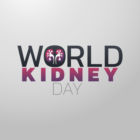 World Kidney Day icon design, medical logo. Vector illustrationのイラスト素材