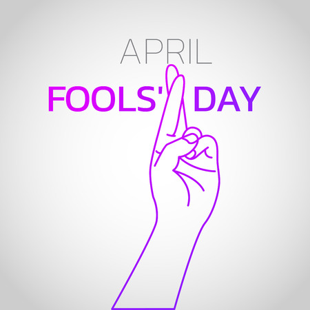 April Fools' Day icon design, vector illustrationのイラスト素材