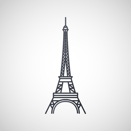 Eiffel Tower logo icon design, vector illustration.のイラスト素材
