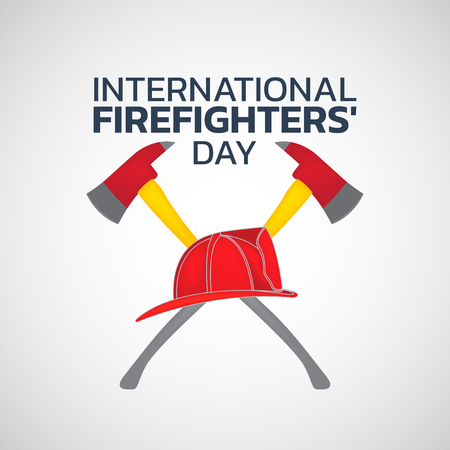 International Firefighters Day icon design, vector illustrationのイラスト素材
