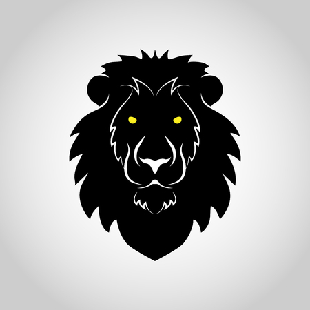 Lion head icon illustrationのイラスト素材