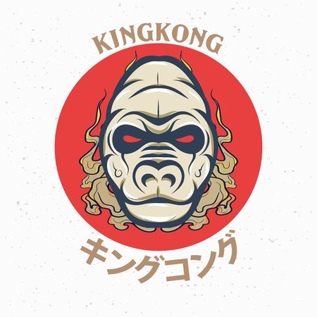 KINGKONG   Design icon illustrationのイラスト素材