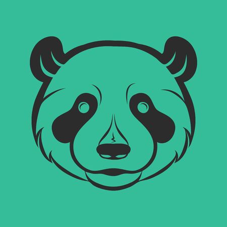 panda   icon design illustrationのイラスト素材
