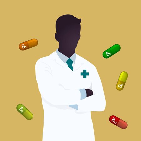Pharmacist icon vector designのイラスト素材