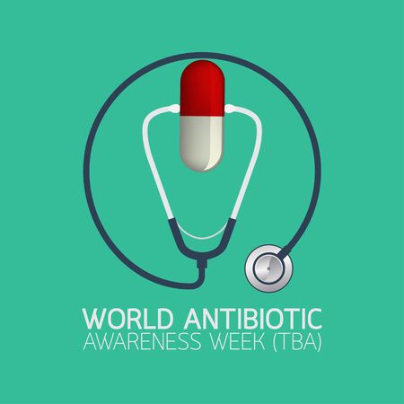 World Antibiotic Awareness Week (TBA) icon vectorのイラスト素材