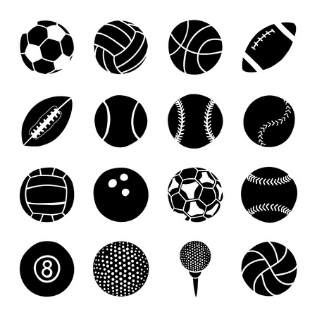 set of sports ballsのイラスト素材