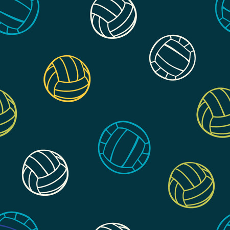 seamless pattern: sports ballsのイラスト素材