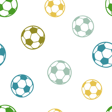 seamless pattern: sports ballsのイラスト素材