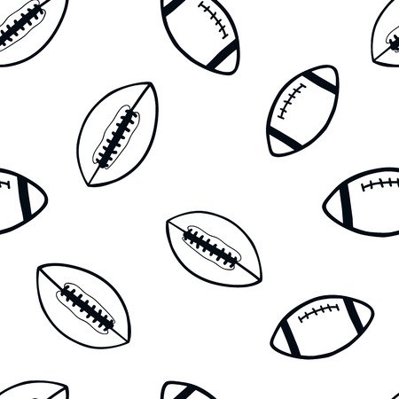 seamless pattern: sports ballsのイラスト素材