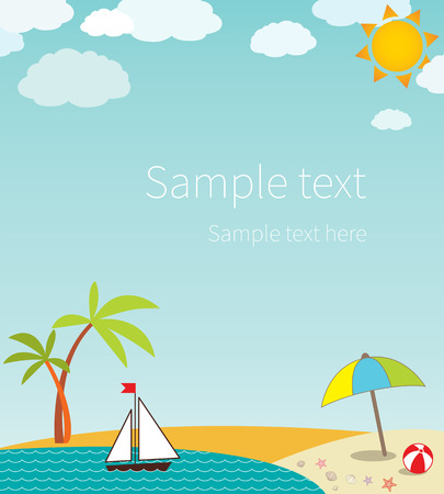 seascape with space for textのイラスト素材