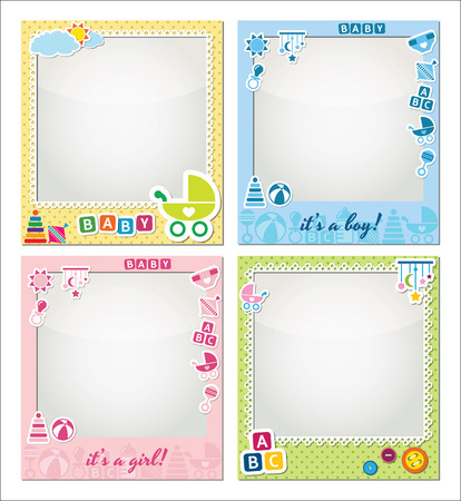 baby photo framesのイラスト素材
