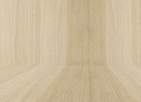 Old wooden style brown floor stage and wall for display of product or backgroundの写真素材