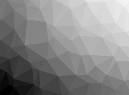 black and white abstract background of triangles low polyの写真素材