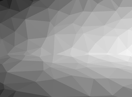 black and white abstract background of triangles low polyの写真素材