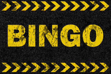Bingo word on grunge backgroundの写真素材