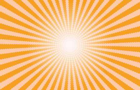 Orange Starburst Effect backgroundの写真素材