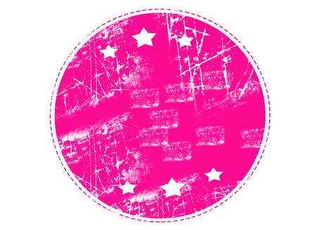 blank pink grunge rubber stampの写真素材