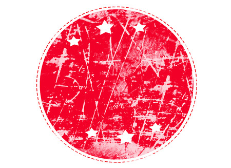 blank red grunge rubber stampの写真素材