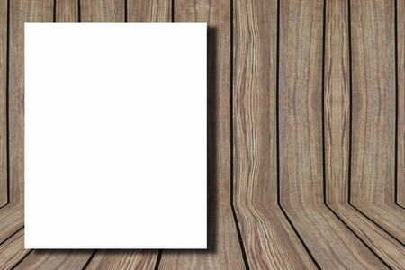 Brown wooden wall background and copy spaceの写真素材