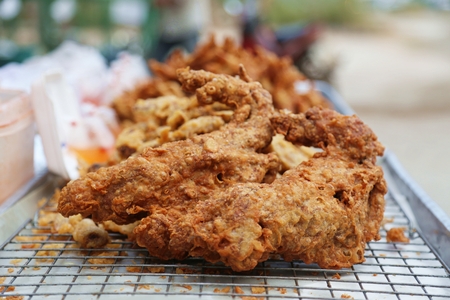 fried chickenの写真素材
