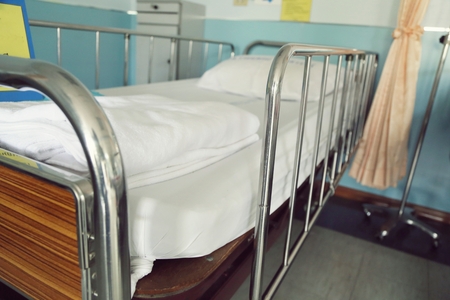 hospital bedの写真素材