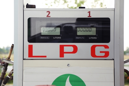 LPG pump gas station
