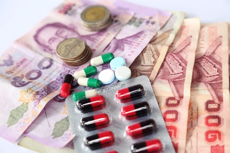 Thai money and medicine