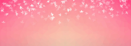 pink background with mapleの写真素材
