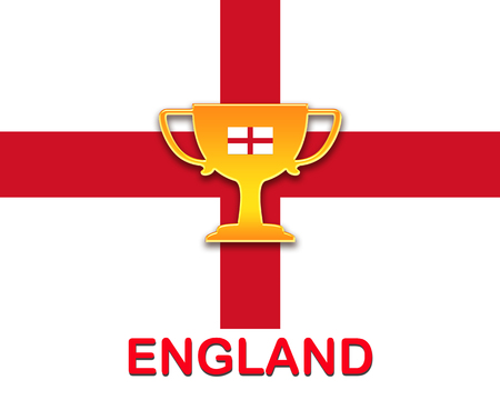 England flag for footballの写真素材