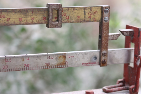 Cassava Starch Machine showing percentage of a good cassavaの写真素材