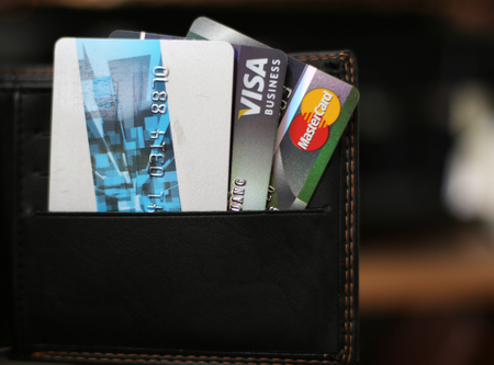 close up of credit cardのeditorial素材