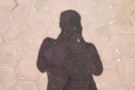 Shadow of humanの写真素材