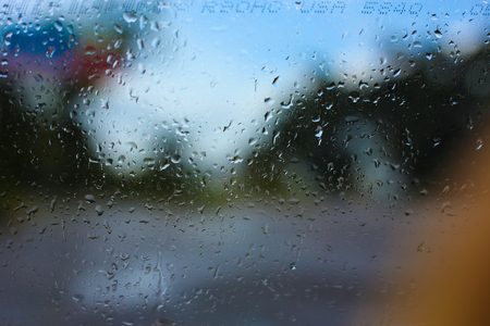 Rain, view from car