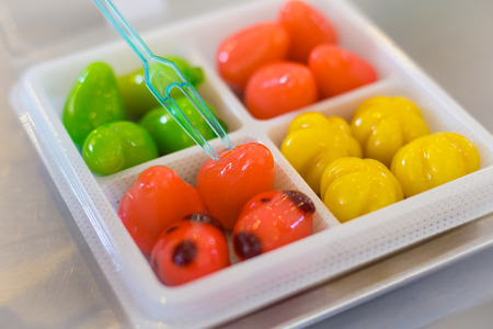 deletable imitation fruits, Thai dessertの写真素材