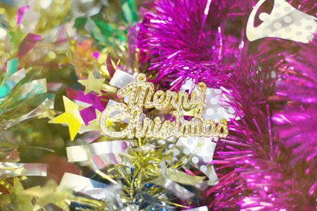 Gift boxes and Christmas decorations.の写真素材