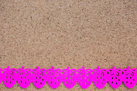 gift boxes and ornaments on brown wood paper background, top view backgroundの写真素材