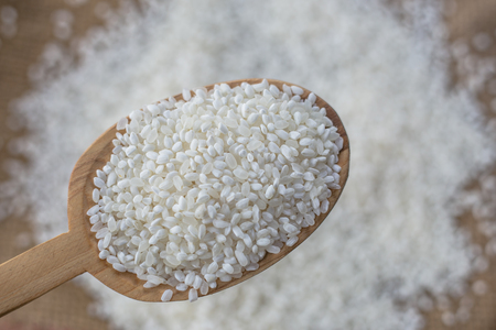 Japanese rice, Small milled riceの写真素材