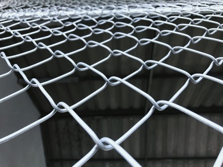 a aluminium wire isolated background, for house construction.の写真素材