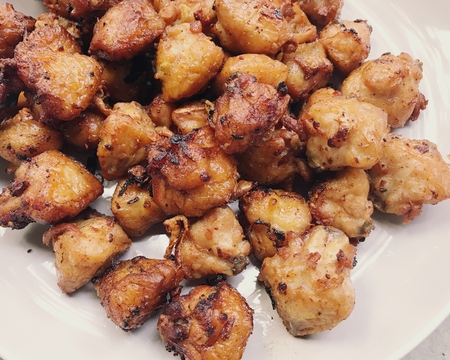 fried chicken, fried chicken butt skewerの写真素材