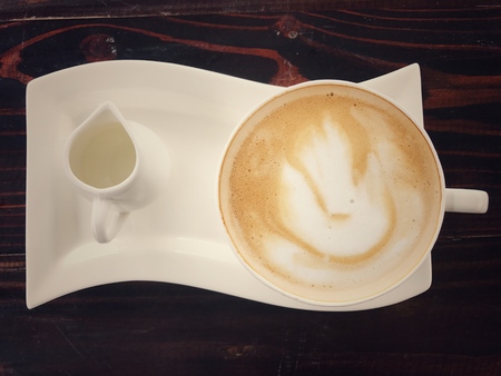 Beautiful late coffee.の写真素材