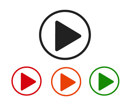 Play icons.Arrow sign icon. Next button.Graphic design web element.の写真素材