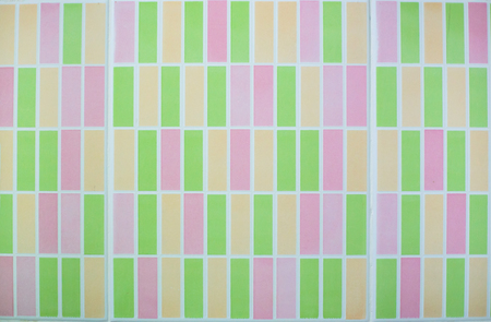 Colorful wall in bathroom textured background.の写真素材